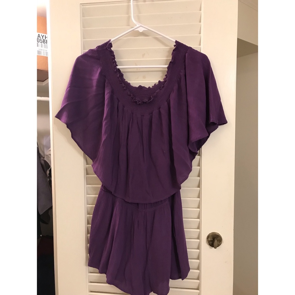 Great condition off-the-shoulder romper